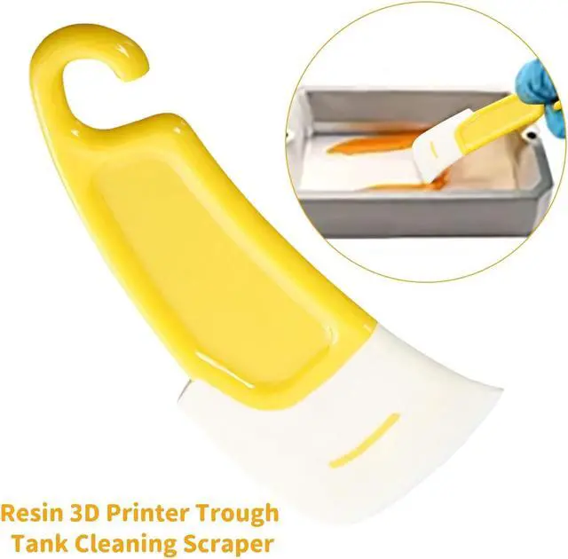 Alt view image 6 of 7 - 3D Resin Printer Accessories 2Pcs Silicone Spatula for 3D Printing Resin Removal A Must-Have 3D Printer Tool for Resin Transfer and Protect Release Film Flexible Silicone Non Stick Scraper