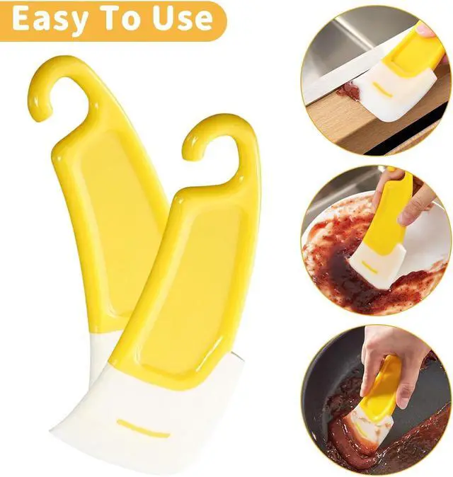 Alt view image 3 of 7 - 3D Resin Printer Accessories 2Pcs Silicone Spatula for 3D Printing Resin Removal A Must-Have 3D Printer Tool for Resin Transfer and Protect Release Film Flexible Silicone Non Stick Scraper