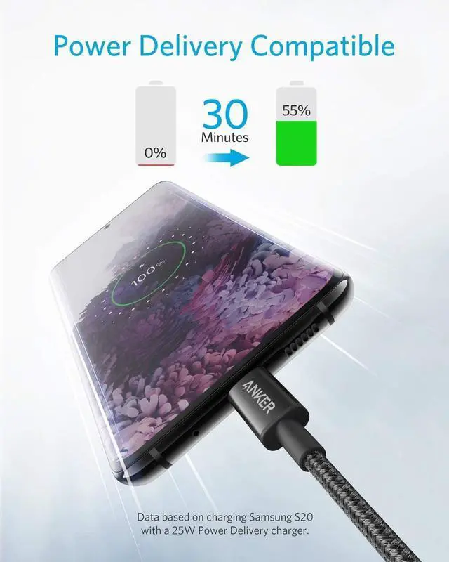 Alt view image 2 of 7 - USB C to USB C Cable Type-C 60W Fast Charging Cable (6FT 5Pack) for iPhone 16 Series iPad mini 6 and More (Black)