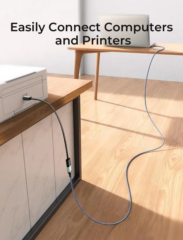 Alt view image 6 of 7 - AINOPE 2 Pack 6.6FT+6.6FT USB 3.0 Extension Cable Type A Male to Female Extension Cord Sturdy Braided Material Fast Data Transfer Compatible with USB Keyboard,Mouse,Flash Drive, Hard Drive