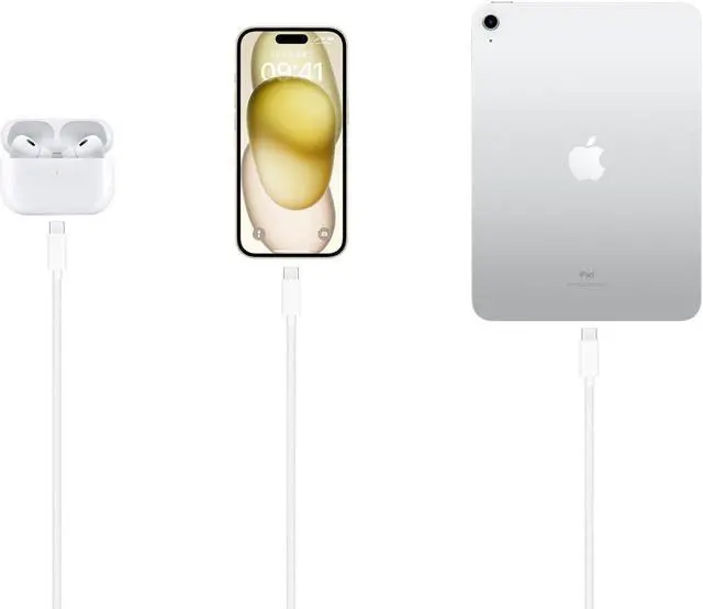 Alt view image 4 of 7 - iPhone 15/16 USB A to USB C Woven Cable for iPhone 16E(SE4) 15/16 Pro Max 15/6 Plus iPad 10th Gen iPad Pro 12.9/11 iPad Air 5th/4th Gen Mini 6th Type-c Charger Cord Car Play Charging Cable