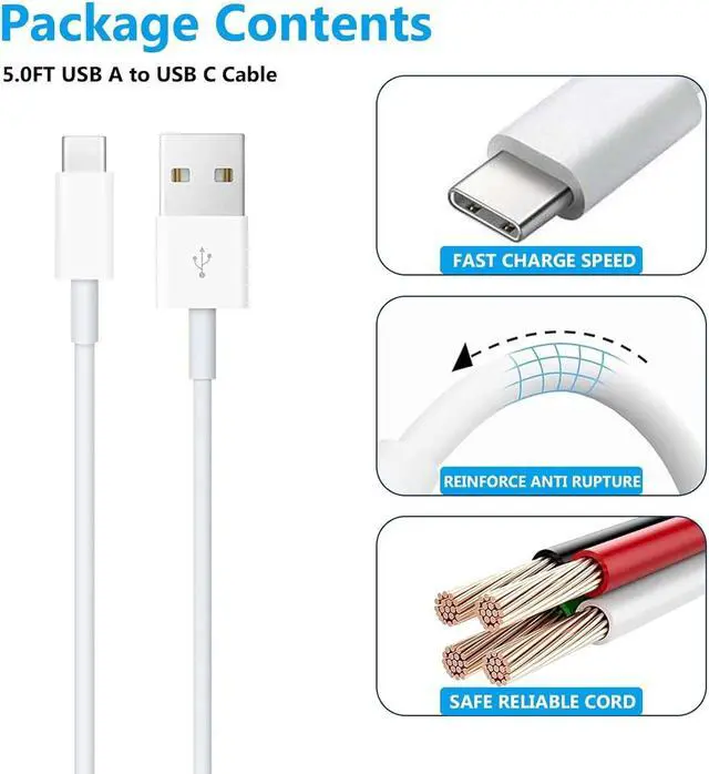 Alt view image 4 of 5 - Carplay Cable Cord Compatible with iPhone 15 16 USB A to USB C Cable for 16E 15 16 16E 15 16 Pro Max 15 16 Plus Pro 12.9/11 10th Gen Air 5th/ 4th Gen Mini 6th Gen Charger Car Charging Cable (White