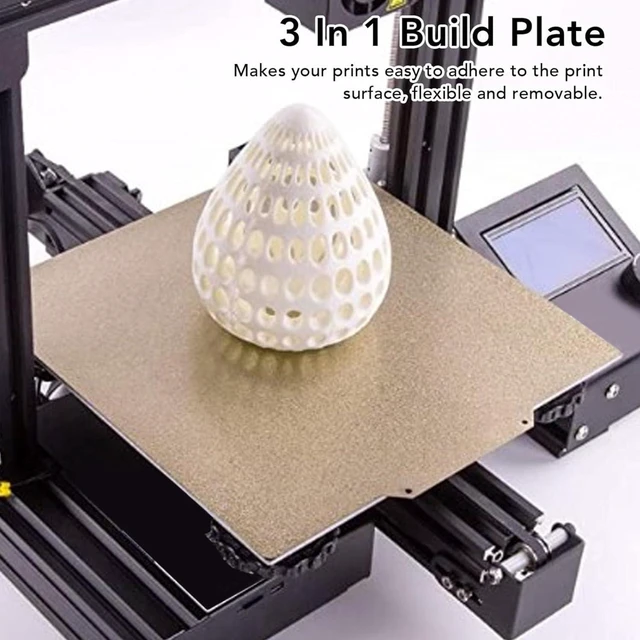 Alt view image 5 of 6 - PEI Build Plate Double Sided Textured 420x420mm Magnetic Steel Bed Sheet for 3D Printer with 0.25mm Thickness for CR 6