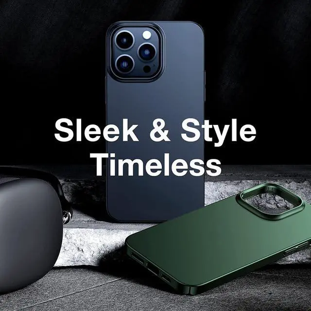 Alt view image 5 of 7 - Slim Fit for iPhone 12 Pro Max Case Ultra-Thin Sturdy Protective Cover with Non-Slip Grip & No Fingerprint Hard Plastic Super Slim Phone Case for iPhone 12 Pro Max Phone Case 6.7", Space Black