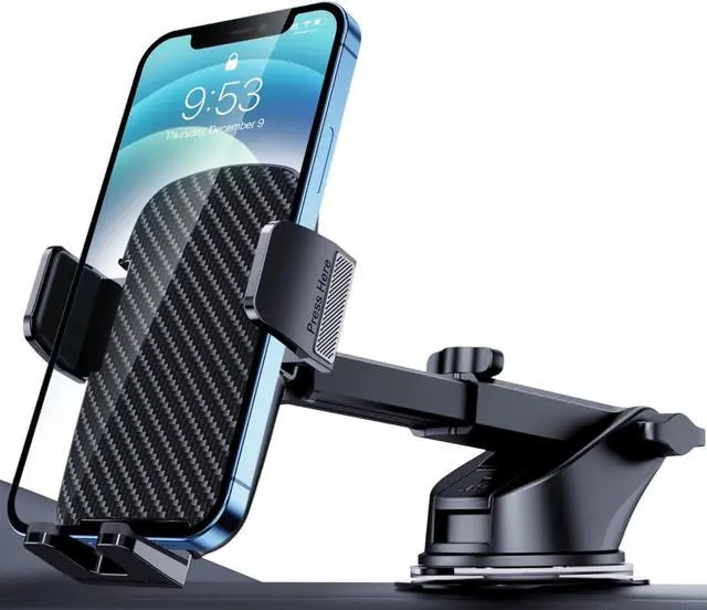Main image of Phone Holder for Car [Military-Grade Suction]Phone Stand for Car Phone Holder Mount [Super Stable] Automobile Cell Phone Holder Car Mount for iPhone Universal Car Dashboard Mount Fit All Phone