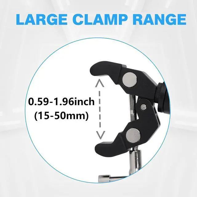 Alt view image 5 of 7 - Phone Holder with Clamp for Golf Cart, All Metal Universal Phone Holder Handlebar Mount Clamp for Golf, Stroller, Bicycle, Bike, Wheelchair