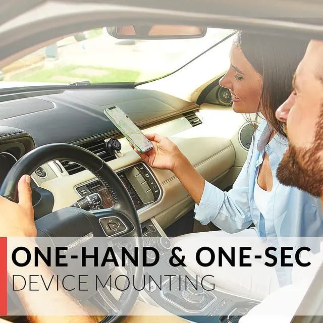 Alt view image 6 of 7 - New 2023 Magnetic Cell Phone Holder for Car Vent - for Any Smartphone (iPhone, Android, GPS) | Stylish All-Metal One-Hand & One-Sec Phone Mount for Car, 100 to Safeness & Comfort