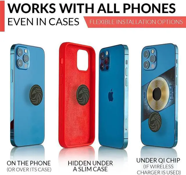 Alt view image 7 of 7 - New 2023 Magnetic Cell Phone Holder for Car Vent - for Any Smartphone (iPhone, Android, GPS) | Stylish All-Metal One-Hand & One-Sec Phone Mount for Car, 100 to Safeness & Comfort