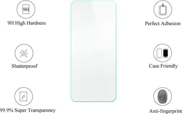 Alt view image 7 of 7 - jioeuinly BLU VIEW5 Case Compatible for BLU VIEW 5 Phone Case B160V Cover [with Tempered Glass Screen Protector][ 2MM Thickening Super Protection][Ring Support] Blue
