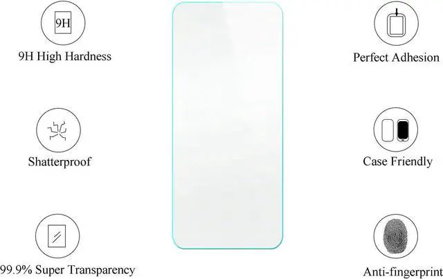 Alt view image 5 of 6 - jioeuinly Cricket Debut S2 Case Compatible with AT&T Calypso 4 Phone Case U380AC U380AA Cover [with Tempered Glass Screen Protector][Ring Support][Colorful Reflect Light] IMDF-JXX