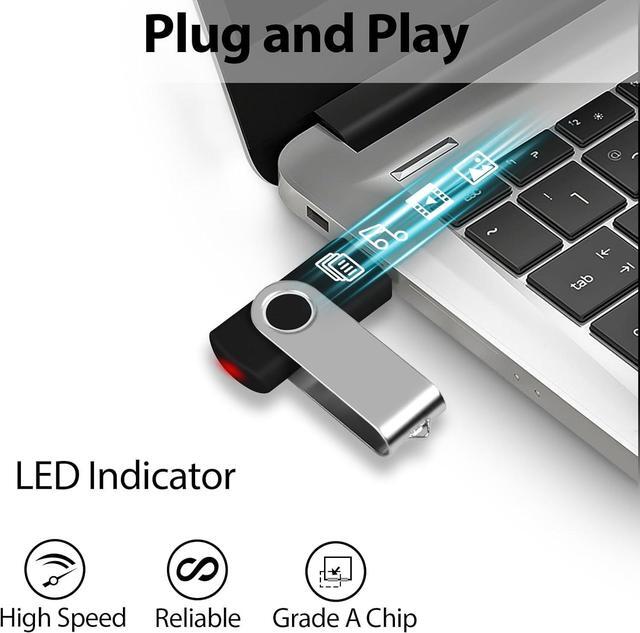 Alt view image 3 of 7 - 2GB USB Flash Drive 10 Pack 2GB Stick Pen Drive Memory Stick USB2.0 Pendrive 2GB Thumb Drive Bulk for Fold Data Storage Memoria USB 2GB (Bulk 10 PCS - Mixed Colors Black/Blue/Purple/Green/Red)