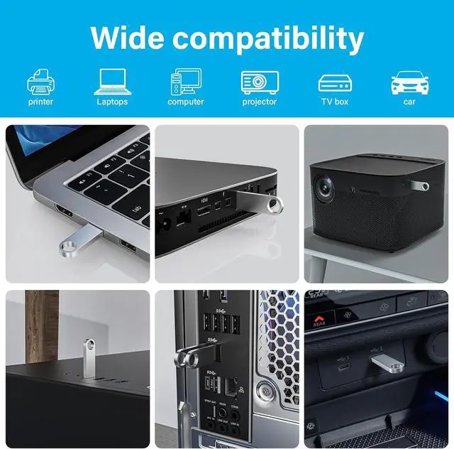 Alt view image 6 of 7 - 32GB USB Flash Drive 10 Pack Metal Flash Drive USB 2.0 Thumb Drives with Keychains USB Stick 32GB USB Drive Pendrive