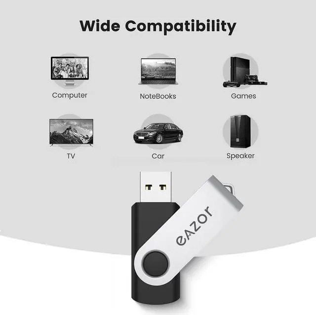 Alt view image 6 of 7 - 64 GB Flash Drive USB Flash Drive Thumb Drive 5 Pack 64GB USB Memory Stick USB Drives for Data Storage - (5 Mixed Colors)