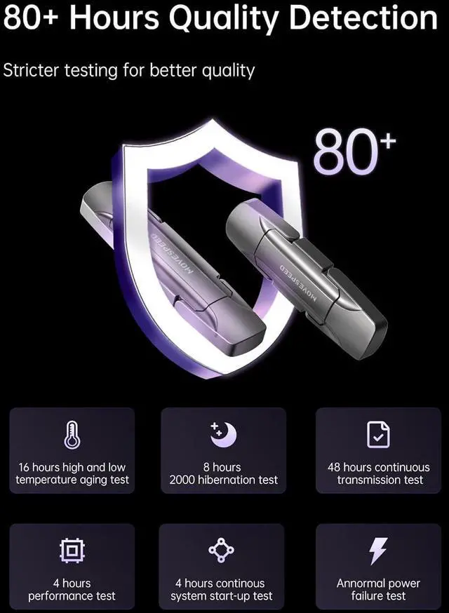 Alt view image 5 of 7 - 512GB Thumb Drive, 1000MB/s Read Write Speed, USB 3.2 Gen2+Type C Dual Interface SSD Drive with Leather Case Memory Stick for iPhone 15, 16 Series/MacBook/Android/Audio etc(1 Pack)