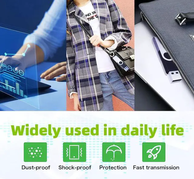 Alt view image 7 of 7 - 32GB Flash Drive 10 Pack Bulk Pen Drive Metal USB 2.0 Thumb Drive Swivel Memory Stick 32 GB 10 Colors Multipack Value Zip USB Drives with Lanyard