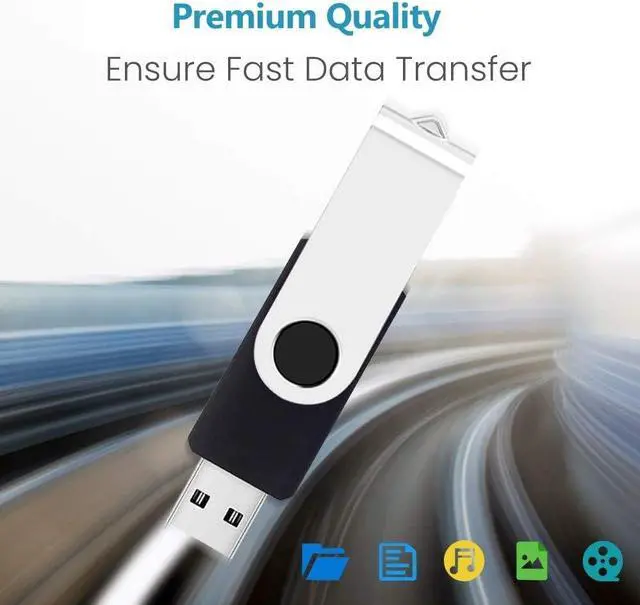 Alt view image 3 of 7 - 50 Pack Flash Drives 2GB with Lanyards Premium USB 2.0 Thumb Drives Bulk USB Memory Stick 2GB Pendrive Jump Drive (2GB 50 Pack Black)