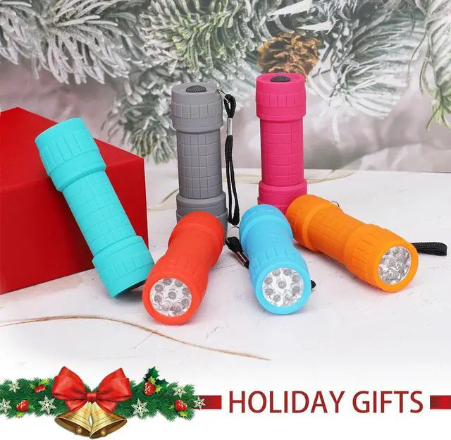 Alt view image 2 of 7 - FASTPRO 18-Pack, 9-LED Mini Flashlight Set, AAA Batteries are Included and Pre-Installed, Perfect for Class Teaching, Camping, Wedding Favor