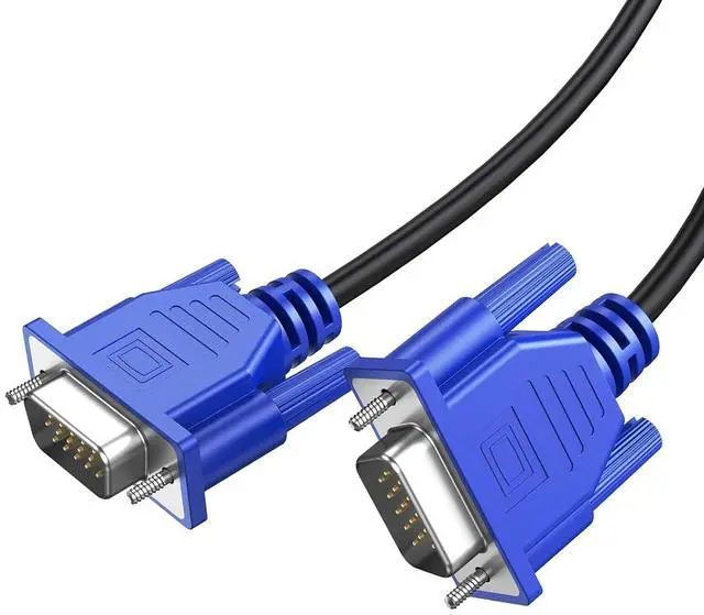Alt view image 7 of 7 - VGA Cable 2-Pack, 3FT VGA Monitor Cable Male to Male Cord 1080P Full HD High Resolution for Monitor TV Computer Projector-Blue
