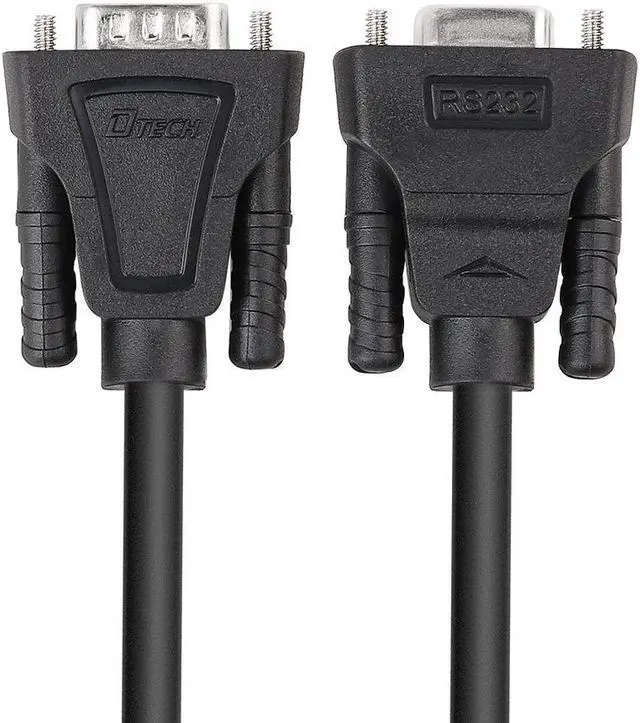 Alt view image 6 of 7 - DTECH 10ft COM Port Serial Cable Male to Female RS232 Extension 9 Pin Straight Through Cord (3 Meter, Black)