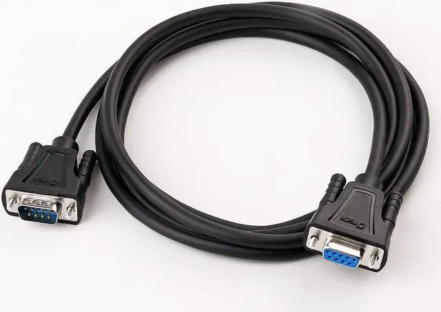Alt view image 7 of 7 - DTECH 10ft COM Port Serial Cable Male to Female RS232 Extension 9 Pin Straight Through Cord (3 Meter, Black)