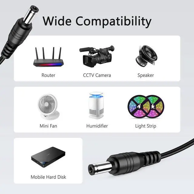 Alt view image 6 of 7 - 12V 1A Power Supply Adapter 1000mA 12W AC/DC Adapter 12W AC Switching Adapter Slim Design DC 12V Charger for CCTV Camera LED Strip Light Routers Speakers Home Appliances Scanner