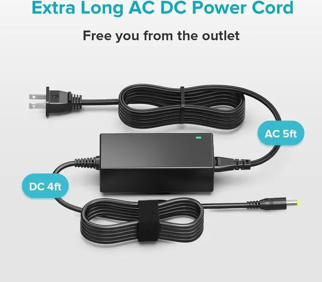 Alt view image 7 of 7 - POWSEED Universal AC Adapter 45W 5V 6V 7.5V 9V 12V 13.5V 15V DC Power Supply 1A 2A 3A for Household Electronics Routers CCTV IP Cameras Speaker LED Strips, 5FT Charger Cord