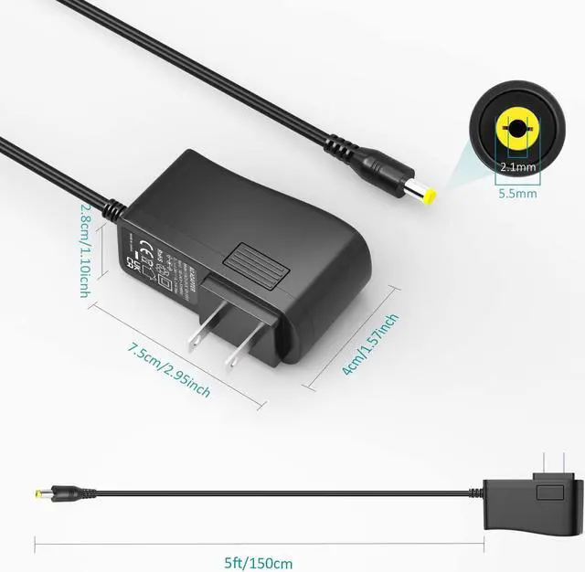 Alt view image 7 of 7 - 15V 2A 1A Switching Power Supply Charger 15Volt 2Amp 1.5A Universal AC/DC Adapter Replacement Regulated Power Cord for Litter Robot LED Light and More 15Vdc Household Electronics