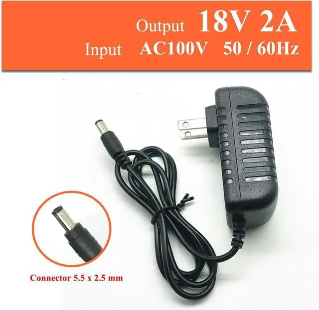 Alt view image 5 of 6 - 18V 2A 1.5A 0.5A AC Adapter Power Supply 36W Switching Power Supply Adapter Charger DC 5.52.5/5.52.1 mm