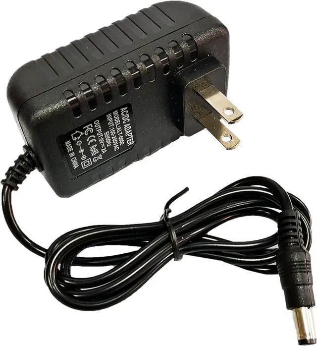 Alt view image 7 of 7 - 9V 2000mA Power Supply 100-240V AC to 9Volt DC 2A Switching Supply Power Adapter 5.5 X2.52.1mm US Plug AC Adapter Transformer Wall Adapter Black