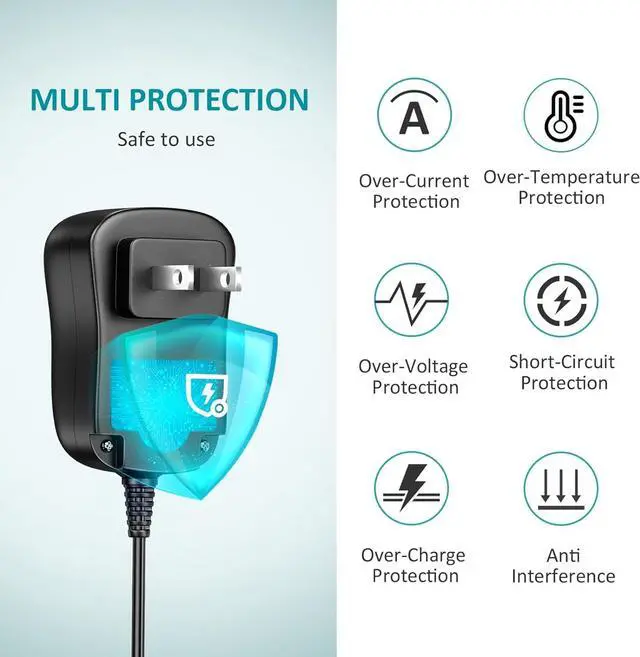 Alt view image 4 of 7 - 24W Universal AC/DC Adapter Multi-Voltage Regulated Switching Power Supply with 11 Selectable DC Plugs for 3V 4.5V 5V 6V 7.5V 9V 12V LED Strip Light CCTV Camera Speaker Router,2A Max