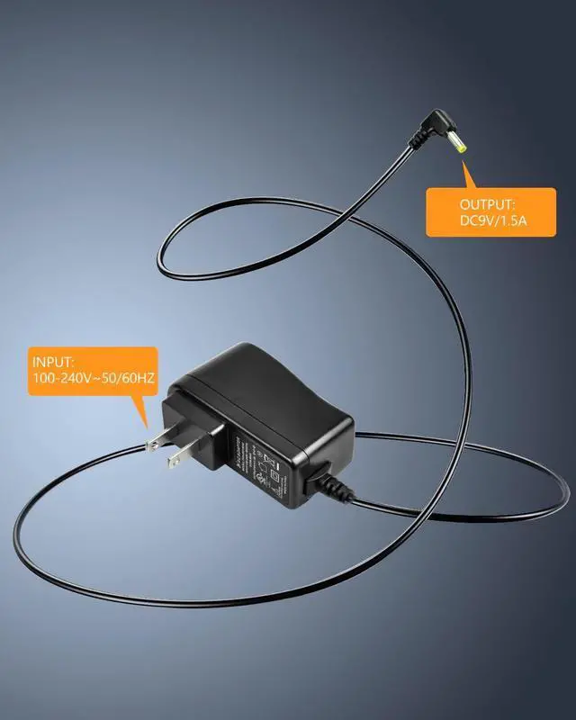 Alt view image 2 of 6 - Portable DVD Player Charger Replacement Wall Charger AC-DC Adapter Power Supply Cord for Sylvania/DBPOWER/UEME/HDJUNTUNKOR/WONNIE Portable DVD