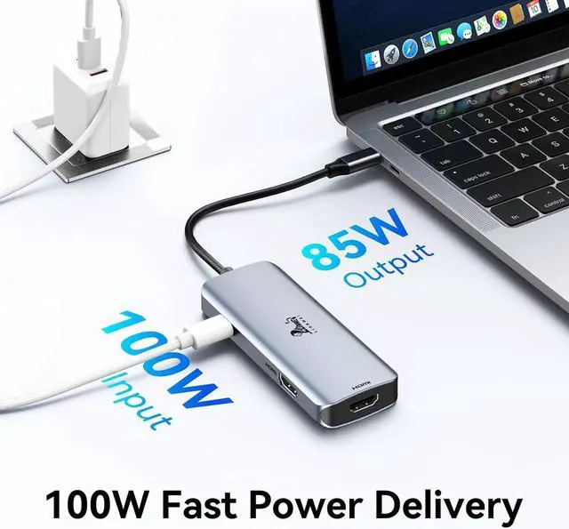 Alt view image 6 of 7 - USB C Docking Station Dual HDMI, USB C to Dual Monitors Adapter to Dual 4K HDMI, 3 USB, PD Charging Port, LIONWEI USB C Hub Dual Monitor for Dell XPS 13/15, Lenovo Yoga, HP x360 /Elitebook, etc
