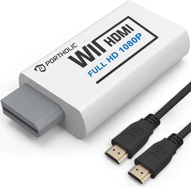 Main image of Wii to HDMI Converter 1080P for Full HD Device Wii HDMI Adapter with 3 5mm Audio Jack&HDMI Output Compatible with Wii Wii U HDTV Monitor-Supports All Wii Display Modes 720P NTS