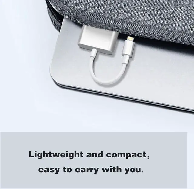 Alt view image 6 of 7 - [Apple MFi Certified] Lightning to HDMI Adapter for iPhone Digital AV Audio Dongle 1080P Sync Screen Cable with Lightning Charging Port for iPhone iPad to TV/Projector/Monitor Need Power Supply