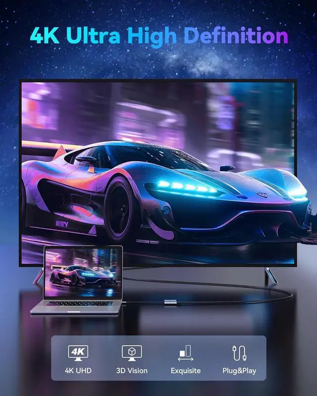 Alt view image 4 of 7 - USB C to Dual HDMI Adapter 4K@60Hz, HDMI Splitter for Dual Monitors Extend Display, USB C HUB Multi Monitor Adapter to 2 HDMI Ports Converter for Dell XPS 13/15/17, HP, Lenovo, Surface Type C Laptop
