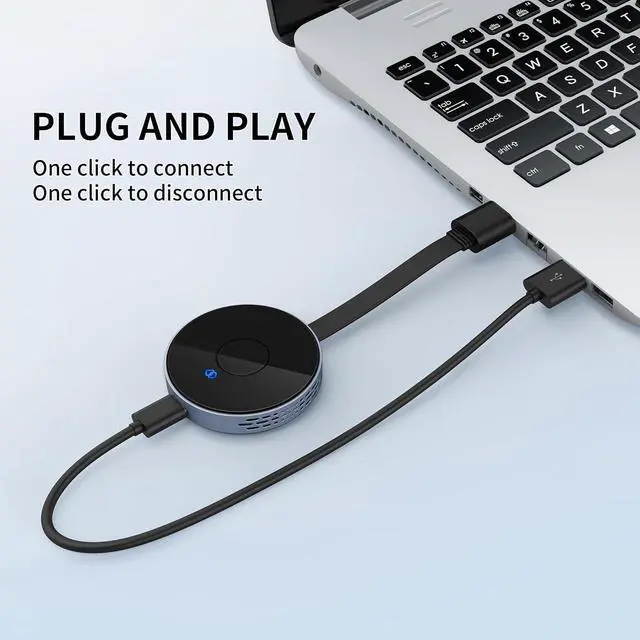 Alt view image 2 of 7 - Wireless HDMI Transmitter and Receiver with Wireless HDMI Converter Dongle Adapter,Plug and Play Support 2.4/5GHz 4K Decoding Wireless HDMI Kit for Streaming Video and Audio to Monitor from Laptop/Pc