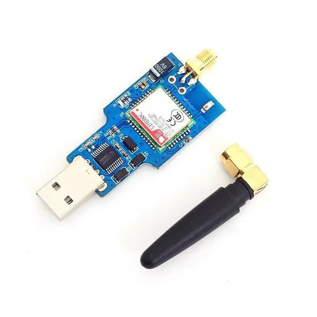 Alt view image 3 of 12 - Usb To Gsm Serial Gprs Sim800C Module Bluetooth Computer Control + Antenna