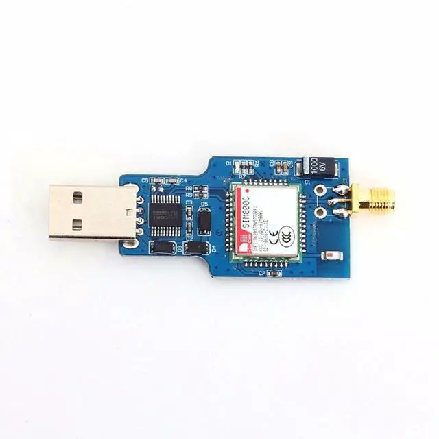 Alt view image 4 of 12 - Usb To Gsm Serial Gprs Sim800C Module Bluetooth Computer Control + Antenna
