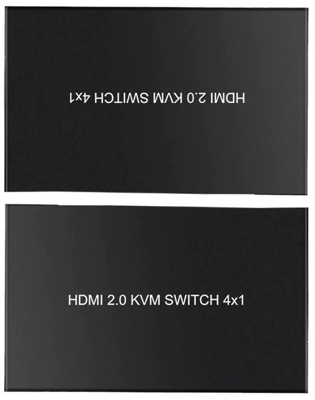 Main image of ,HDMI 2.0 Switch 4k Kvm Switch 4 Port USB 3.0 KVM Switch 4x1 IR Remote Button Control Support Speacker Mic For USB Print
