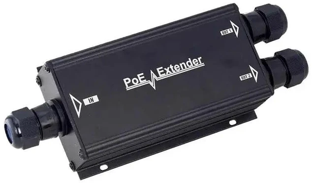 Main image of ,TLT-TECH Industrial Waterproof Outdoor Gigabit PoE Extender, Single Port Poe Standard 802.3af/at 60W