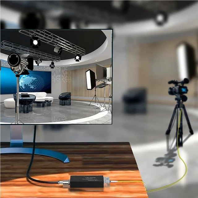 Alt view image 4 of 5 - EU PLUG,Mini 3G/HD-SDI to Fiber Optic Converter Extender 1080p60 SDI Transmitter Receiver over LC Single-mode Fiber 20KM