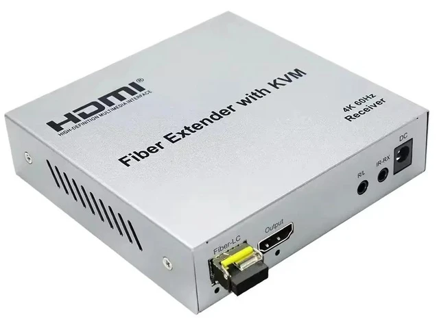 Alt view image 4 of 5 - TX and RX,4K@60HzHDMI KVM Fiber Extender 20KM over LC Optical Fiber Cable HDMI KVM Optical Transceiver SFP Module Support Mouse Keyboard