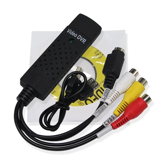 Alt view image 5 of 5 - ,USB 2.0 Easycap Capture 4 Channel Video TV DVD VHS Audio PC Capture Card Adapter USB 2.0 to AV Video Audio Capture