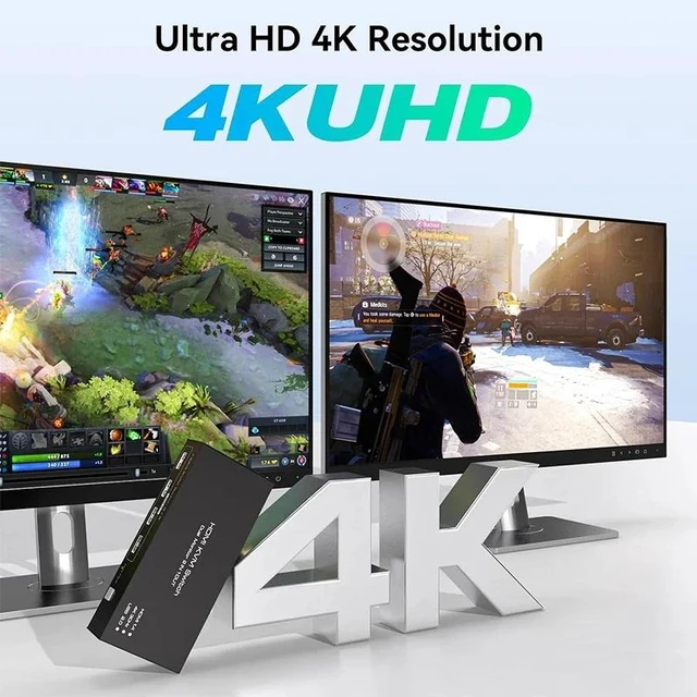 Alt view image 5 of 5 - with US Plug,Dual Display HDMI+Displayport KVM Switch 2 in 2 out 4K 60Hz 2x2 Mixed inputs HDMI DP KVM USB 3.0 Switcher Share Keyboard Mouse