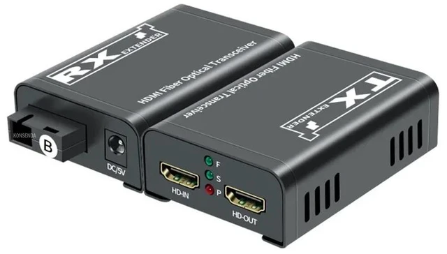 Main image of With AU Plug,1080P HDMI Fiber Extender over SC Fiber Pptical cable 3Km HDMI Video Optical Transceiver HDMI to Fiber Converter with Loop out