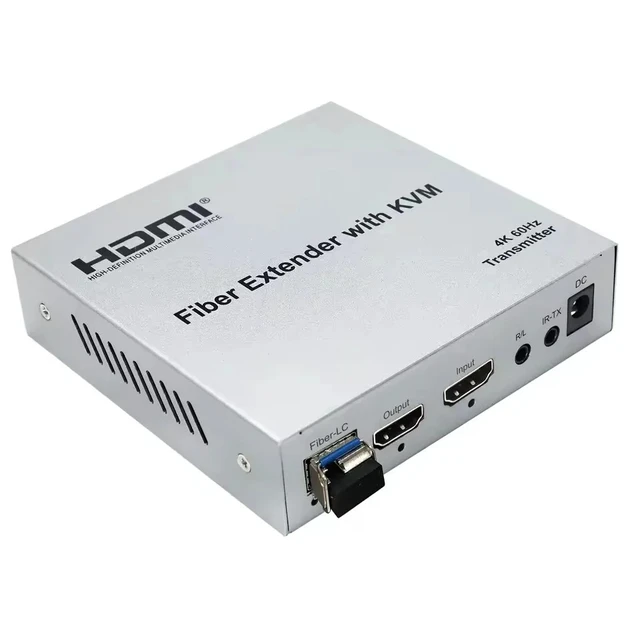 Alt view image 5 of 5 - TX and RX,4K@60HzHDMI KVM Fiber Extender 20KM over LC Optical Fiber Cable HDMI KVM Optical Transceiver SFP Module Support Mouse Keyboard