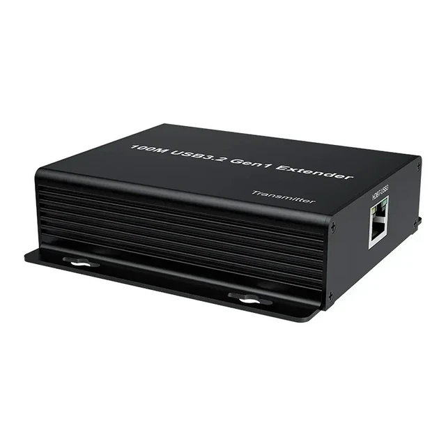 Alt view image 2 of 5 - TX and RX,5Gbps USB3.0 Rj45 Extender with 4 Port USB 3.2 Gen1 over Ethernet Cat6A Cable 100M Super Speed USB Extender Support RS232 FSYNC