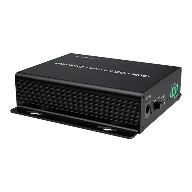 Alt view image 3 of 5 - TX and RX,5Gbps USB3.0 Rj45 Extender with 4 Port USB 3.2 Gen1 over Ethernet Cat6A Cable 100M Super Speed USB Extender Support RS232 FSYNC
