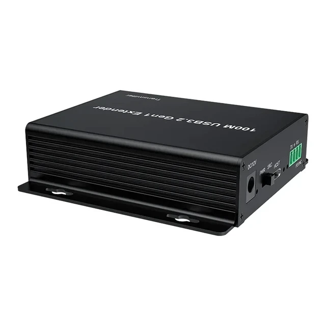Alt view image 3 of 5 - USB Extender,USB3.0 Extender 100M 4-Port USB3.2 Gen 1 via Rj45 CAT6A SuperSpeed 5Gbps SSUSB Extender Support RS232 & FSYNC Industrial Control