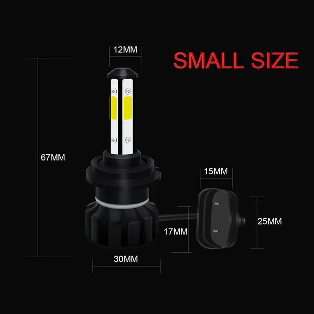 Alt view image 2 of 6 - For Hyundai Sonata 2011 2012 2013 2014 LED Headlight Bulbs +Fog Lamp Combo Kit